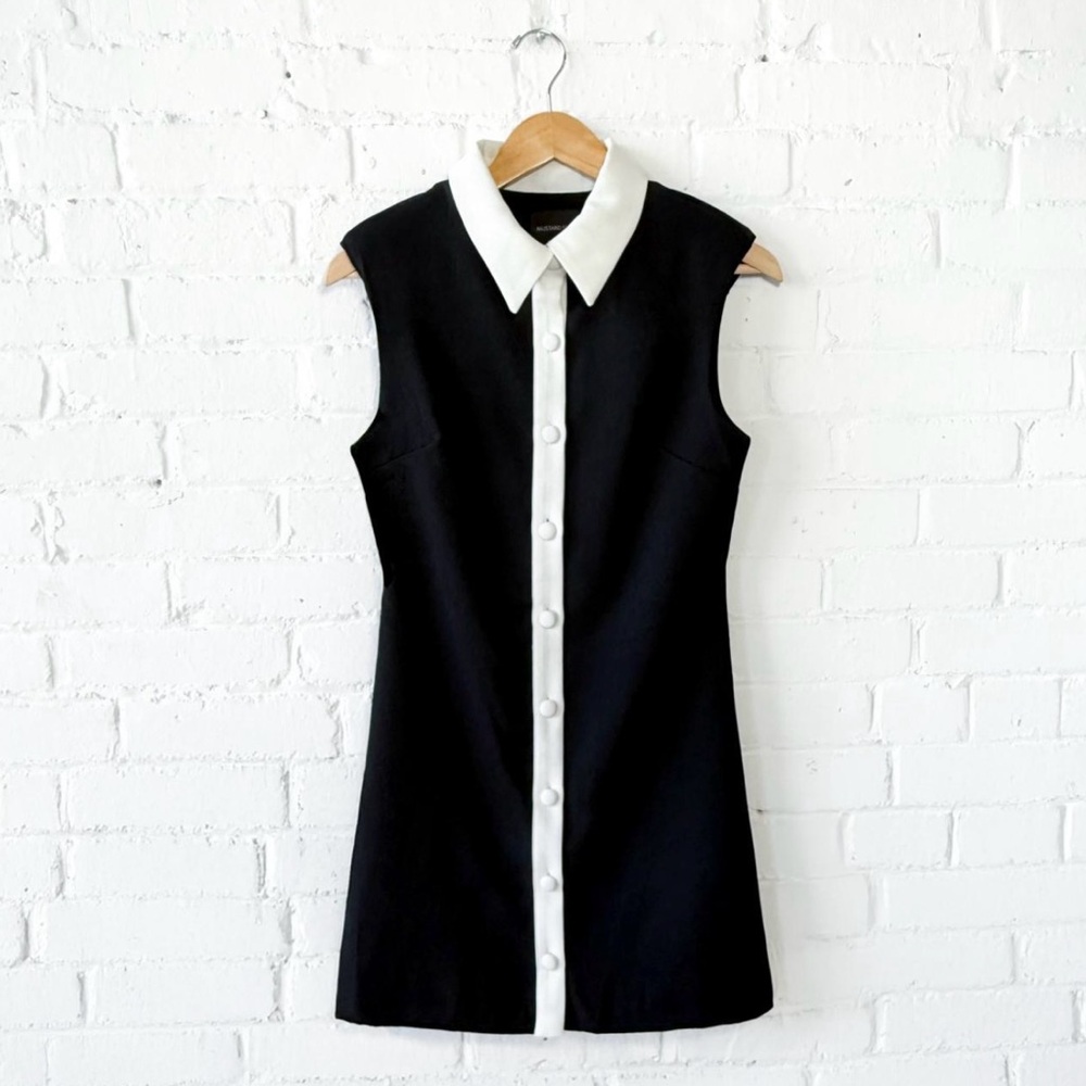 Mustard Seed Black and White Mini Dress